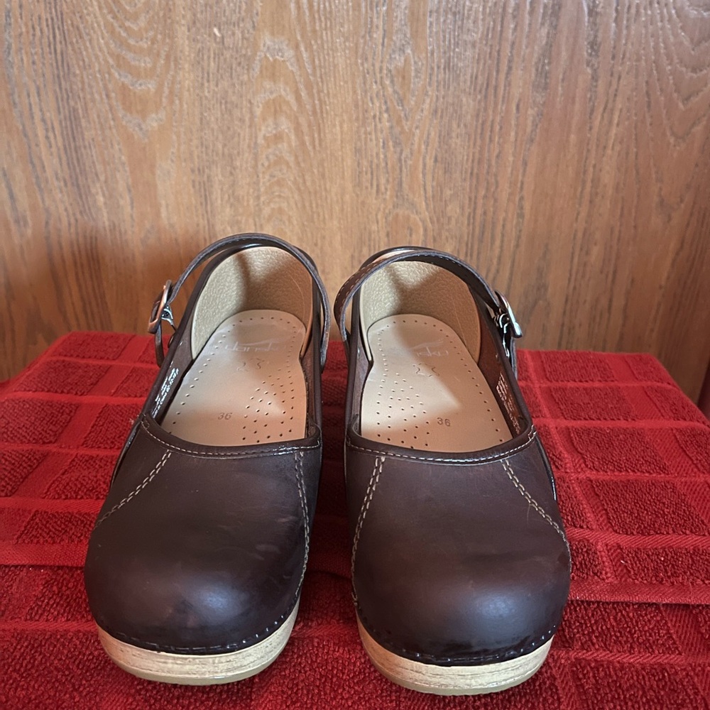 Dansko Brown  Leather Mary Jane’s  Size 36 or 6 US